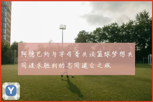 阿德巴约与字母哥共谈篮球梦想共同追求胜利的志同道合之旅